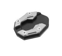 Motorcycle Kickstand Support Plate Foot Side Extender(Silver)
