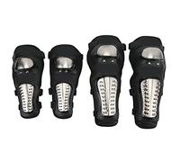 Motorcycle Knee Elbow Guards Protector Double Safety Shock Absorbing Rubber General Free Size Shown