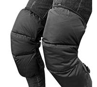 Motorcycle Knee Warmers Winter Warm Knee Pads Motorcycle Riding Knee Pads Windproof Waterproof Leg Cover Gaiters Winter Down Thermal Long Leg Knee Sleeves Thickened Knee Pads for Skating Skiing