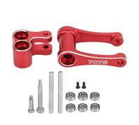 Motorcycle Knuckle Pull Rod Aluminium Alloy Rear Shock Support Upgraded Parts for LOSI 1/4 Promoto MX (Red)