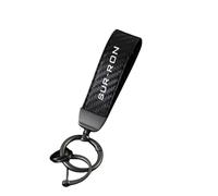 Motorcycle Leather Carbon Fiber Key Rings for Surron Sur-ron Light bee Lightbee x Electric Off-road Key Fob Holder Anti-Lost Ring Keyring Lanyard,Black-A