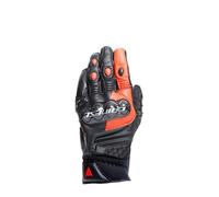 Motorcycle Leather Gloves Dainese Carbon 4 Short Black/Fluo-Red