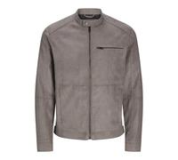 Jack & Jones Dylan Biker Leather Jacket Beige M Men