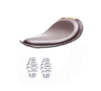 Motorcycle Leather Saddle Black Leather Solo Seat For Ha&rley Custom Chopper Bobber For Ho&nda For Ya&maha For Ka&wasaki For Suzuki Motorbike Seat Cover