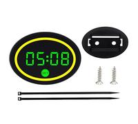 Motorcycle LED Clock, Small Dashboard Display, Medium Voltage Meter Size, Weather-Resistant Material Details With Design, Motorbike Accessory Tool, For Women Teens Cycling Enthusiasts Commuting Use