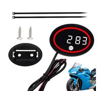 Motorcycle LED Clock - Waterproof Mini Time Display, Digital Riding Dashboard Gauge, Compact Handlebar Mounted Timer, Bright Screen Travel Indicator | Commuters Urbanists Riders Cities Roads Adventure