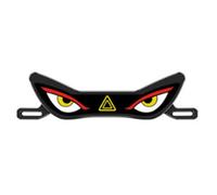 Motorcycle LED Plate Accent Light 12V ABS Housing, J | Devil Eye Rear License Lamp with Two Lighting Modes for Tail Decor