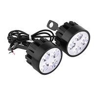 Motorcycle LED Spotlights, Universal 12V Motorcycle LED Headlights, Auxiliary Lighting, Fog Lights, Nighttime Visibility, Motorbike and Scooter