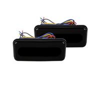 Motorcycle LED Tail Light Rear Brake Lamp DRL Running Turn Lamp 12-24V For Cafe Racer For Bobber Chopper Lights Tail(2pcs Red Yellow)