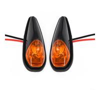 Motorcycle LED Turn Signal Lights 2pcs Mini Blinker Indicators with Fast On Off Response Fits and Motorcycles with 10mm Hole Fairing