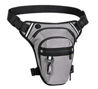 Motorcycle Leg Bag for Men Women with 1 Carabiner, gray, Classic