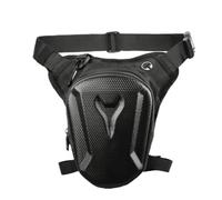 Motorcycle Leg Pack EVA Molded Water Resistant Thigh Pouch with Compartments Reflective Front Panel Adjustable Belt for Waist Leg Crossbody Carry Suitable for s
