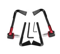 motorcycle lever guards + Handgrip Guard, Hand Grip Guard CNC Motorbike Brake Levers Protect Guard Motorcycle Protector Handlebar(Red)