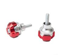 Motorcycle Licence Plate Screws, for aluminium Number Plate Bolts with | Anodised Screw Set, Mounting Hardware for Registration Fasteners, Decorative Licence Plate Holders in Red Purple Gold