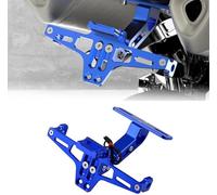 Motorcycle License Plate Bracket for BMW Motorrad R 18 Dream, Adjustable Telescopic Aluminum Universal Motorcycle License Plate Holder Mount,Blue