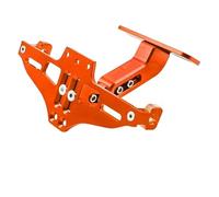 Motorcycle License Plate Bracket For Kawasaki For Z750 For Z800 For Z900 For Z1000 For NINJA400 Motorcycle Adjustable Rear License Plate Holder Bracket Light LFYEQZ(Orange)