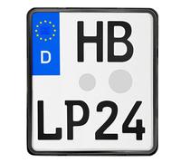 Motorcycle License Plate Holder 180 x 200 mm 180 x 200 Frameless Number Plate Holder License Plate Amplifier Motorcycle Number Plate Holder with Mounting Material