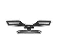 Motorcycle License Plate Holder, Folding Adjustable Rear Light Bracket Mount Black for ATV Dirt Bike Riders Off-Road Street Racing Use