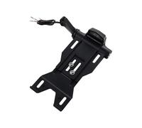 Motorcycle license plate holder For Harley Sportster XL883 XL 1200 For Dyna Low Rider FXDLS Street Bob FXDB Motorcycle Side License Plate Holder Display Bracket(Type A Black)