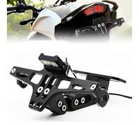 Motorcycle License Plate Holder for Honda Navi 2017 2018 2019 2020 2021 2022 2023, Adjustable Tail Tidy Holder Mount Aluminum Rear License Plate Holder,Black