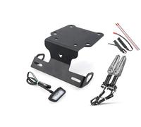 Motorcycle License Plate Holder For Tenere 700 For Rally For World For Raid LED Tail Light Turn Signal Brake Indicator License Plate Bracket(TYPE D)