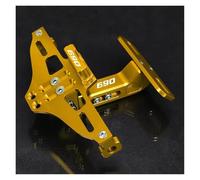 Motorcycle License Plate Holder Mount For 690 SM SMCR SMC 690 For Enduro R ABS 2007-2024 2023 Plate Frame Light License Plate Holder(Gold)