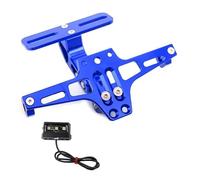 Motorcycle License Plate Holder Mount For Aprilia RSV4 RS660 RS4 RS125 For Tuono V4 APR GPR150 GPR125 GPR250 Motorcycle Adjustable Rear Tail Tidy License Plate Holder(Blue)