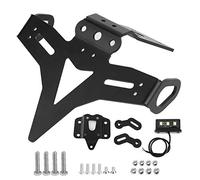 Motorcycle License Plate Holder, Rear License Plate Holder, Aluminum License Plate Frames, Tail Tidy Eliminate with LED Light, Fit for MT 07 FZ 07 13 20