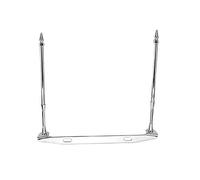 Motorcycle License Plate Mount Double Flag Holder Flag Pole