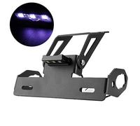 Motorcycle License Registration Plate Bracket Eliminator License Plate Holder Tail Tidy Eliminate with 5050 White LED Fit for Z 650/650 2017-2020