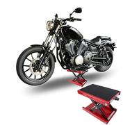 Motorcycle Lift Jack Adjustable Height Foldable 500kg Capacity Motor Tech Motorcycle Lift Crank Hoist Stand for ATV Bike Cruiser