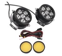 Motorcycle Lights For BMW For R1200GS LC ADV R1250GS For Adventure F900R R9T LED Auxiliary Headlight Yellow Fog Lights 6led Spotlight Universal Headlight(Yellow)