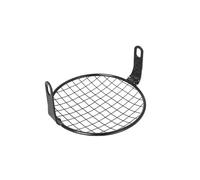 Motorcycle lights Grill Cover 6.5 Inch Universal Motorcycle Headlight Fog Lamp Protector Guard Grille Cover For Chopper Cafe Headlight Grill Mount Cover Cap