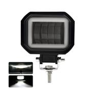 Motorcycle Lights LED 1/2 Piece Fog Round Or Square Headlight For Auto/motor Vehicles And Electric Scooters Arctic 12-80V Arctic V3+ 4 Lenses Dirt Bike Headlight(1piece Square white)