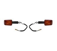 Motorcycle Long Stem Mini Indicators With Carbon Body And Amber Lens