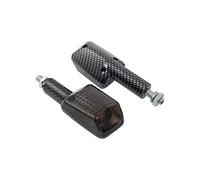 Motorcycle Long Stem Mini Indicators With Carbon Body And Smoked Lens