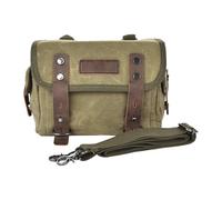 Motorcycle Luggage Bag - 23x9x17cm Portable Canvas Motorcycle Saddlebags | Waterproof Tail Bag | Bicycle Side Bags | High Strength Core Buckle Motorbike Panniers for Moto ATV