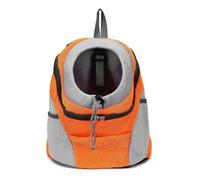 Motorcycle Luggage Bag Hands-Free Dog Motorcycle Carrier Backpack Comfortable Pet Shoulder Bag For Bike Riding & Outdoor Hiking Waterproof All Season(Orange,M)