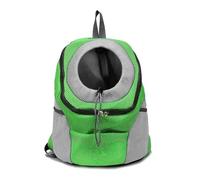 Motorcycle Luggage Bag Hands-Free Dog Motorcycle Carrier Backpack Comfortable Pet Shoulder Bag For Bike Riding & Outdoor Hiking Waterproof All Season(Green,M)