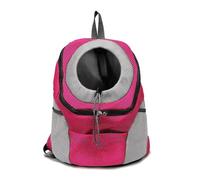 Motorcycle Luggage Bag Hands-Free Dog Motorcycle Carrier Backpack Comfortable Pet Shoulder Bag For Bike Riding & Outdoor Hiking Waterproof All Season(Pink,M)