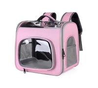 Motorcycle Luggage Bags Pet Cat Carrier Bag Outdoor Travel Backpack For Cats Small Dogs Breathable Carrying Suitable For Within 7.5kg Motorcycles Rear Seat Bag(Pink)