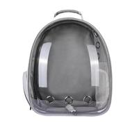 Motorcycle Luggage Bags Transparent Cat Carrying Bags Space Breathable Pet Backpack Portable Puppy Dog Transport Carrier Capsule Bag Pets Motorcycles Rear Seat Bag(Grey-Without Cover)