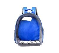 Motorcycle Luggage Bags Transparent Cat Carrying Bags Space Breathable Pet Backpack Portable Puppy Dog Transport Carrier Capsule Bag Pets Motorcycles Rear Seat Bag(Blue-Without Cover)