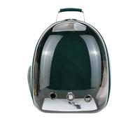 Motorcycle Luggage Bags Transparent Cat Carrying Bags Space Breathable Pet Backpack Portable Puppy Dog Transport Carrier Capsule Bag Pets Motorcycles Backpack(Green-Without Cover)