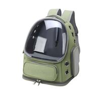 Motorcycle Luggage Bags Transparent Folding Pet Carrier Backpack Travel Tote Cat Bag Outdoor Shoulder Dogs Cats Portable Motorcycles Rear Seat Bag(Army green)