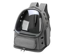 Motorcycle Luggage Bags Transparent Folding Pet Carrier Backpack Travel Tote Cat Bag Outdoor Shoulder Dogs Cats Portable Motorcycles Rear Seat Bag(Grey)