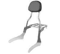 Motorcycle Luggage Rack Bracket For Kawasaki For Vulcan900 For Vulcan VN 900 For Custom For Classic 96-18 Motorcycle Passenger Backrest Sissy Bar With Rear Luggage Rack(Chrome)