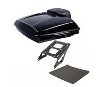 Motorcycle Luggage Rack Support For Road For King For Glide 2014 2015 2016 2017 2018 2019 2020 2021 2022 2023 2024 Motorcycle Razor Trunk +Pad 2 Up Rack(NO2)