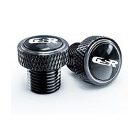 Motorcycle M10*1.25 CNC Aluminum Screws Bolts Mirror Hole Plugs Cap Compatible With GSR 750 600 400 GSR750 GSR600 GSR400 All Year(Grey-GSR)