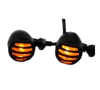 Motorcycle M10 10Mm Grill Bullet Turn Signal Light Lamp For Dyna Sporster Softail Bobber Chopper Custom